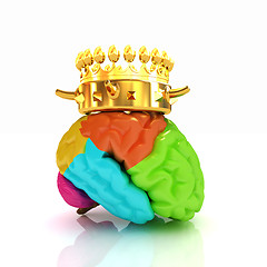 Image showing Gold Crown on the brain