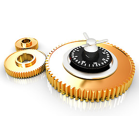 Image showing gears with lock