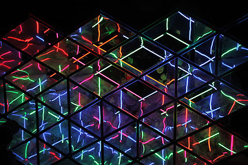 Image showing Kaleido Wall at Vivid Sydney Annual Festival Event