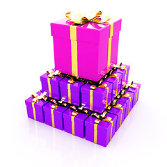 Image showing Bright christmas gifts