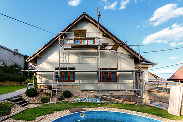 Image showing Construction or repair of the rural house