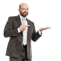 Image showing business man pointing