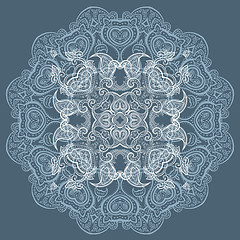 Image showing Lace background. Mandala.