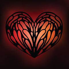 Image showing Ornamental Heart. Love.