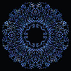 Image showing Lace background. Mandala.