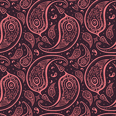 Image showing Seamless Paisley background.