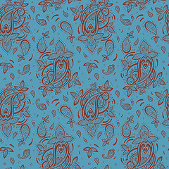 Image showing Seamless Paisley background.