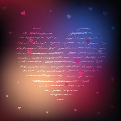 Image showing Love. Handwriting card.
