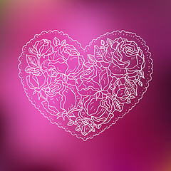 Image showing Ornamental Heart. Love.