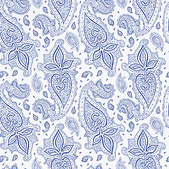 Image showing Seamless Paisley background.