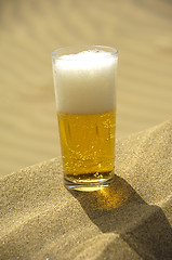 Image showing Beer in desert