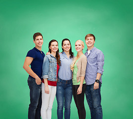 Image showing group of smiling students standing