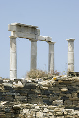 Image showing ancient ruins delos