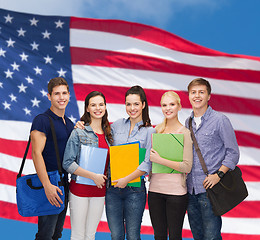 Image showing group of smiling students standing