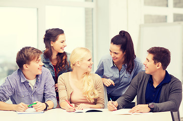 Image showing students having discussion at school