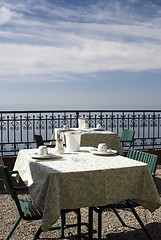 Image showing dining tabe sicily