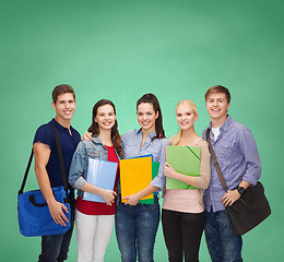 Image showing group of smiling students standing