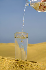 Image showing Fresh water and desert