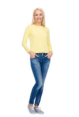 Image showing smiling girl in casual clothes