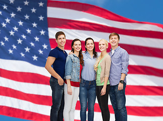 Image showing group of smiling students standing