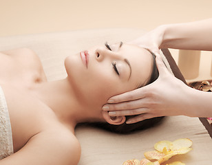 Image showing asian woman in spa