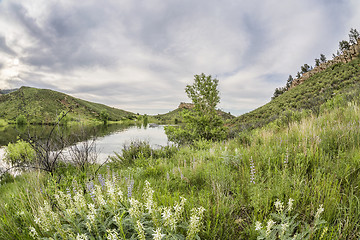 Image showing Horsetooth Reservoir in springtime