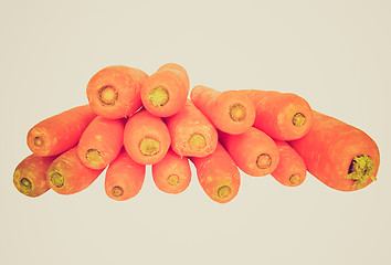 Image showing Retro look Carrots