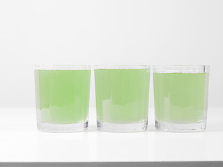 Image showing Green apple juice