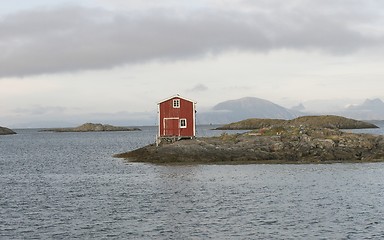 Image showing Singel red seahouse.