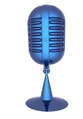 Image showing 3d rendering of a microphone