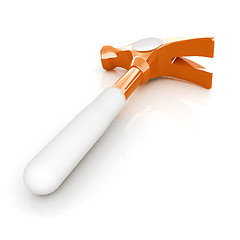 Image showing Hammer on white background 