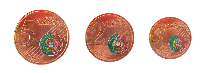 Image showing European union concept - 1, 2 and 5 eurocent