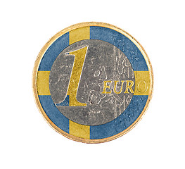 Image showing Euro coin, 1 euro