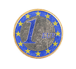 Image showing Euro coin, 1 euro