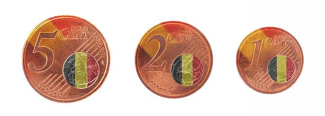 Image showing European union concept - 1, 2 and 5 eurocent