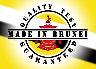 Image showing Quality test guaranteed stamp 