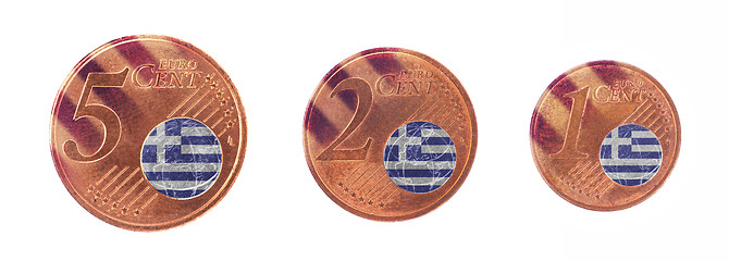 Image showing European union concept - 1, 2 and 5 eurocent