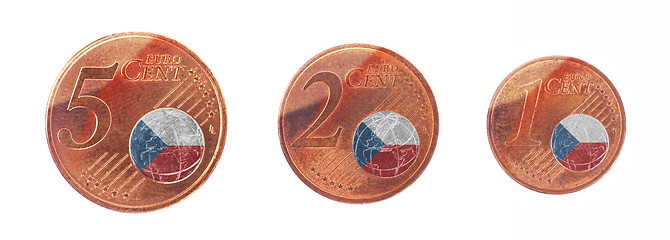 Image showing European union concept - 1, 2 and 5 eurocent