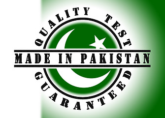 Image showing Quality test guaranteed stamp 