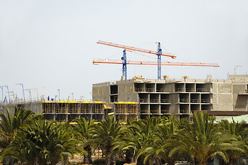 Image showing Building a hotel