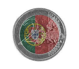 Image showing Euro coin, 2 euro