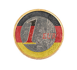 Image showing Euro coin, 1 euro