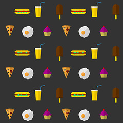 Image showing Vector background for fast food