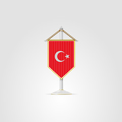 Image showing Illustration of national symbols of Asian countries. Turkey.