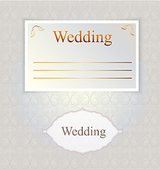 Image showing Vector pattern for wedding invitation