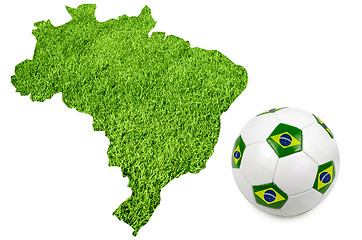 Image showing Soccer Brasil country