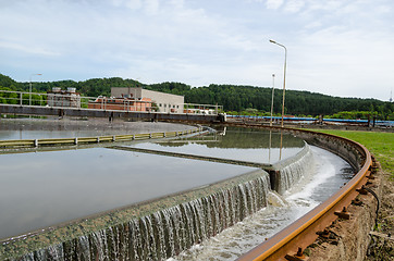 Image showing Primary sewage water filtration step in treatment 