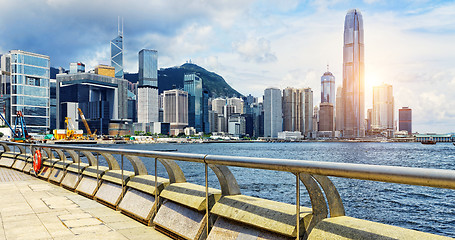 Image showing Hong Kong harbour 