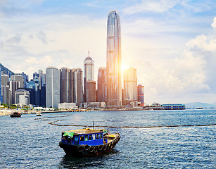 Image showing Hong Kong harbour 