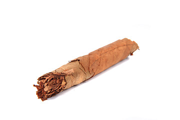 Image showing old brown cigar 